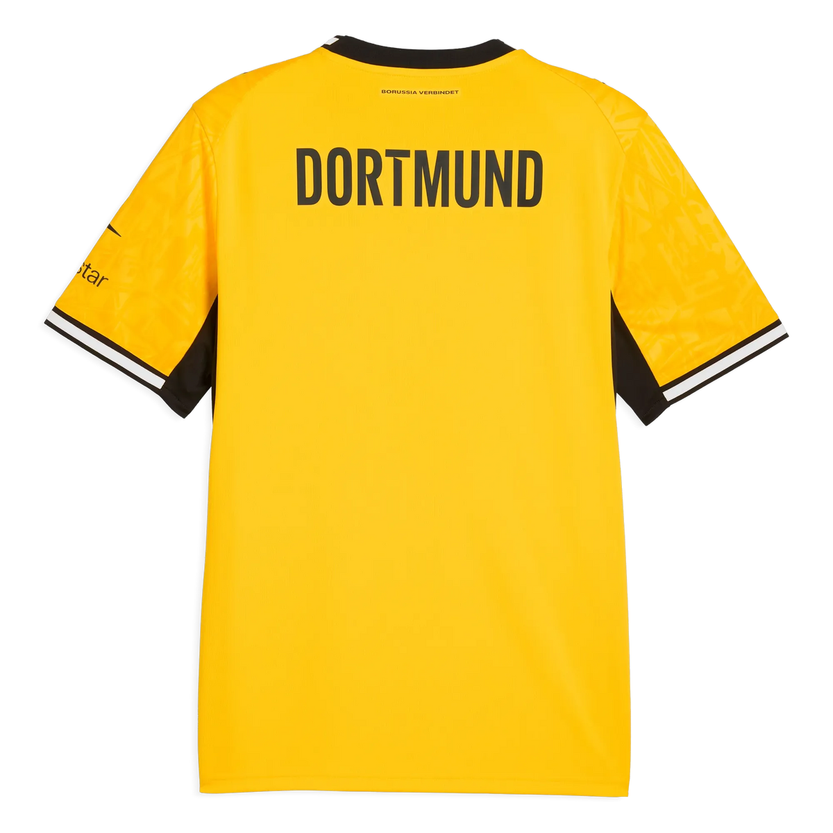 Back view of Borussia Dortmund 2026-2027 home yellow replica football shirt by Final Third Kit