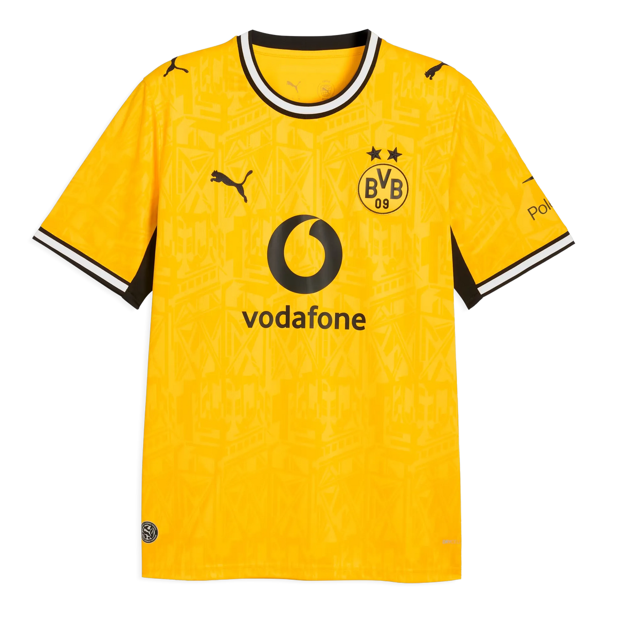 Front view of Borussia Dortmund 2026-2027 home yellow replica soccer jersey by Final Third Kit
