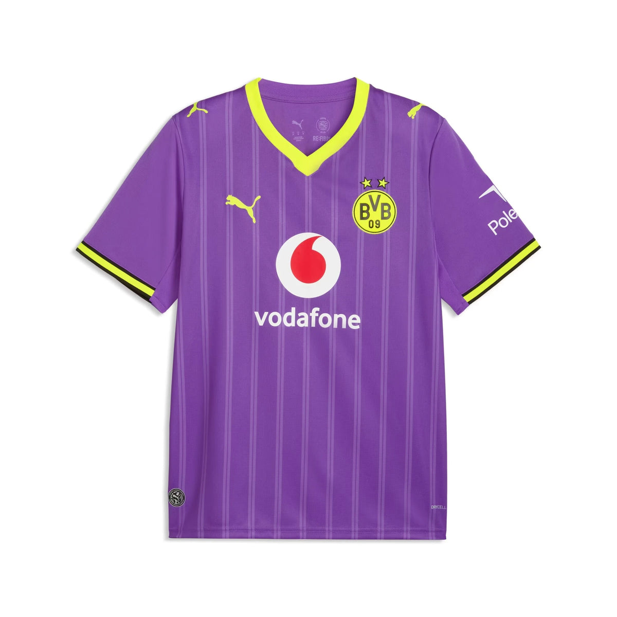 Front view of Borussia Dortmund 2026-2027 third purple replica soccer jersey by Final Third Kit