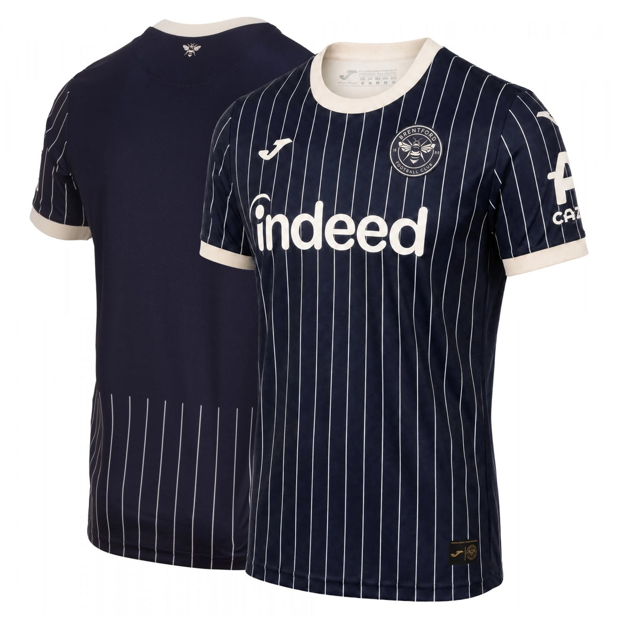 Front and back view of Sunderland x Elvis Hummel 2026-2027 away pink replica shirt by Final Third Kit