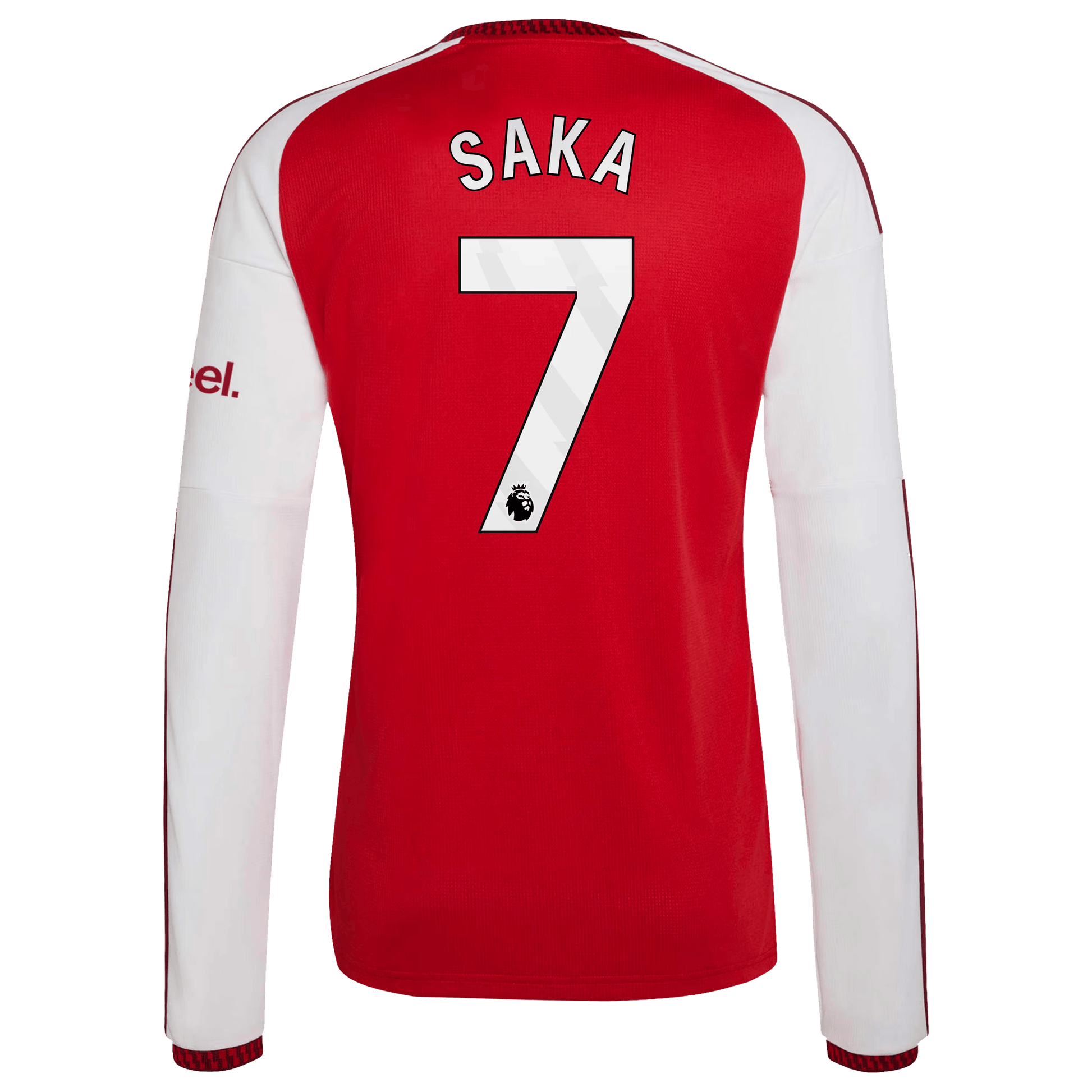 Arsenal 2026/27 Home Stadium Replica Long Sleeve Jersey - Saka #7 back view