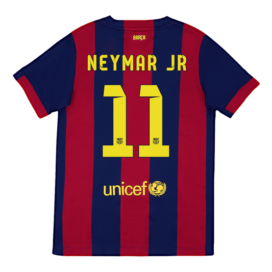 NEYMAR JR #11 Barcelona Retro Jersey Home Soccer Shirt 2014/15