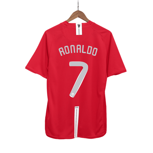 Manchester United RONALDO #7 Retro Jersey Home Soccer Shirt 2007/08 - UCL Final
