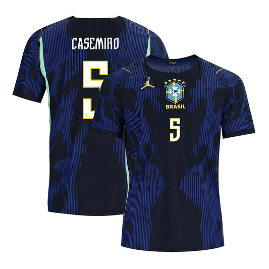 Brazil 2026 World Cup Away Stadium Replica Jersey With Casemiro #5 Printing