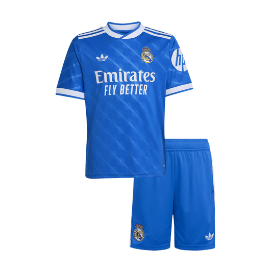 Real Madrid Third Away Kids Soccer Jerseys Kit 2025/26