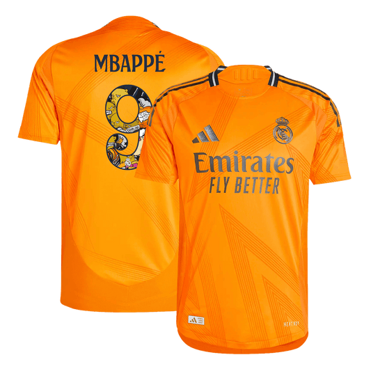 Authentic MBAPPE #9 Soccer Jersey Real Madrid Away Shirt 2024/25 Bear Champ Font