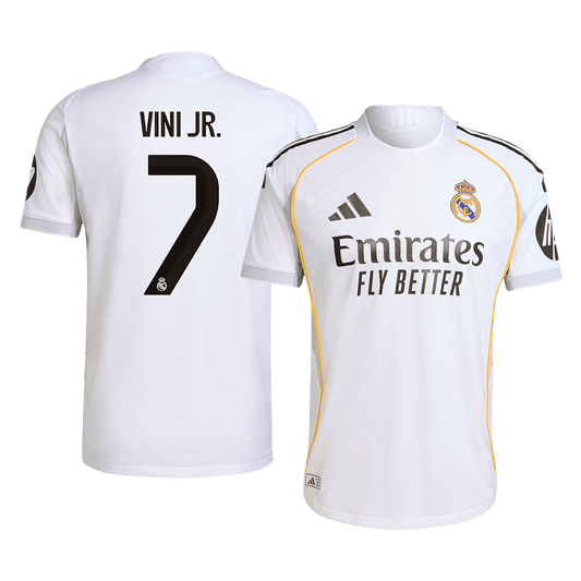 Authentic VINI JR. #7 Soccer Jersey Real Madrid Home Shirt 2025/26