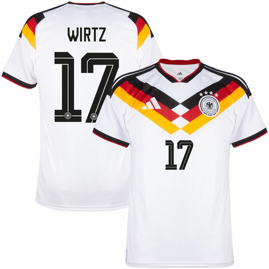 Germany 2026 World Cup Home Stadium Replica Jersey with Wirtz #17 printing 
