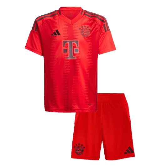 Kid's Bayern Munich Home Soccer Jersey Kit(Jersey+Shorts) 2024/25 Red