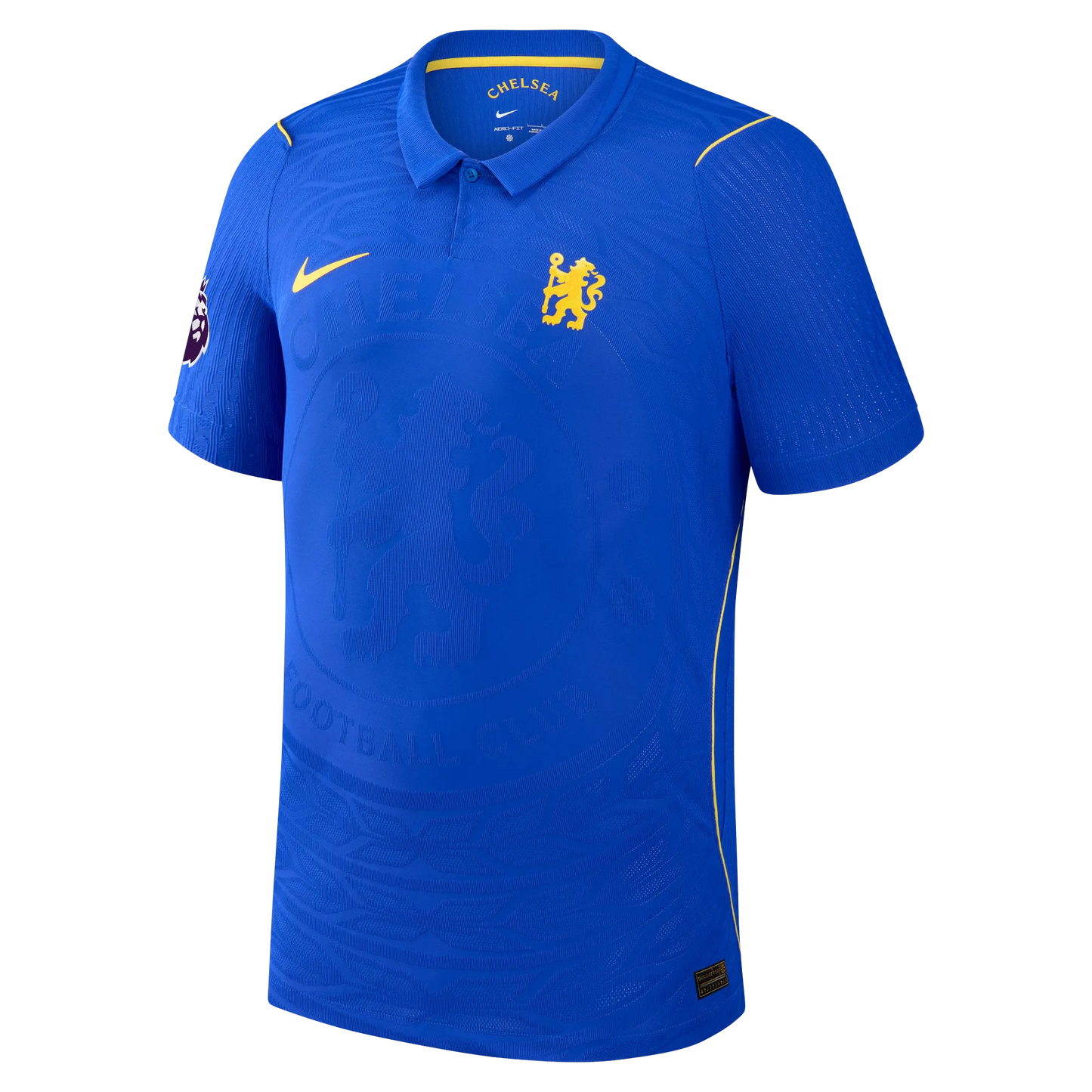 Front view of men's Chelsea 2026-2027 home blue match authentic soccer jersey by Final Third Kit