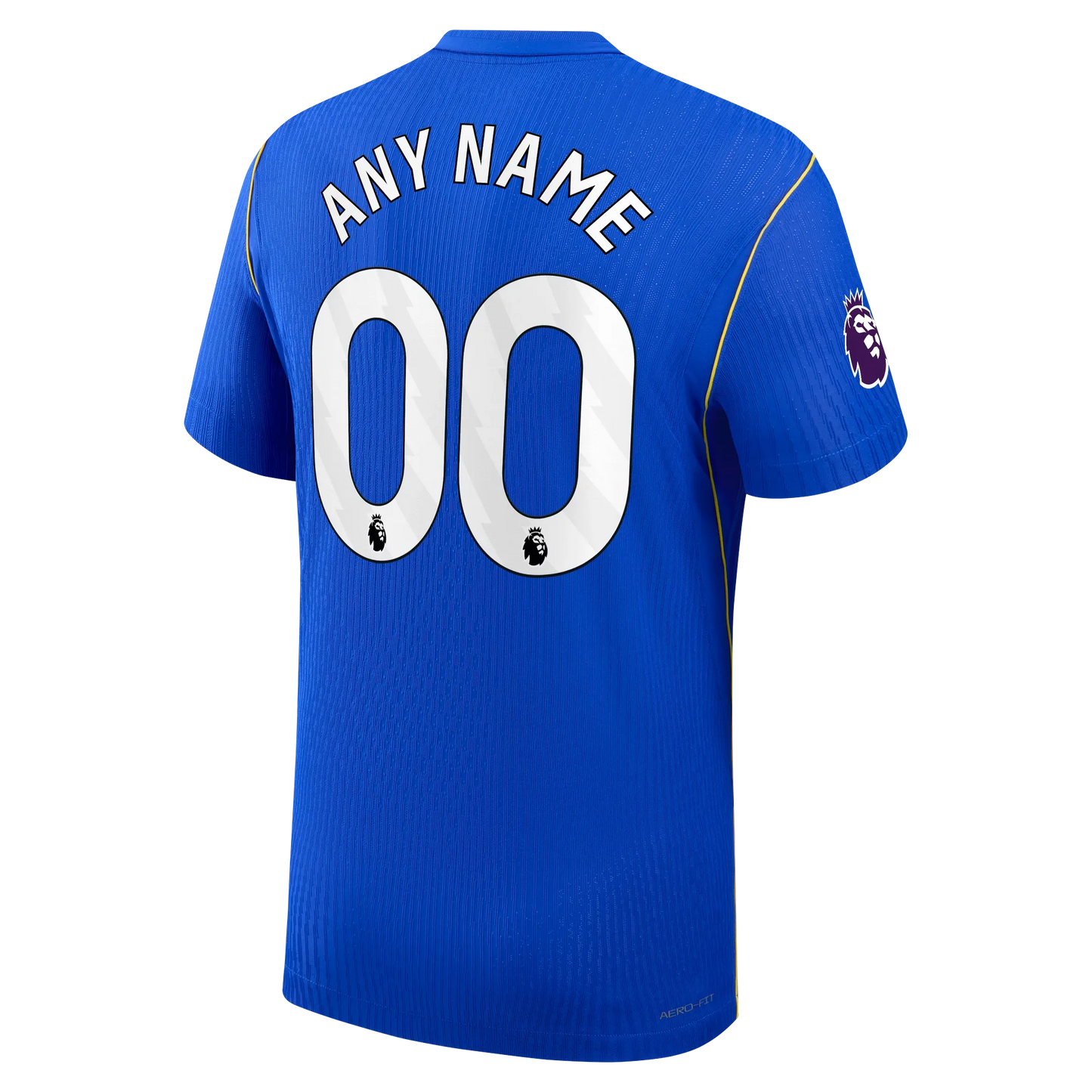 Back view of men's Chelsea 2026-2027 home blue football shirt with custom name and number printing by Final Third Kit