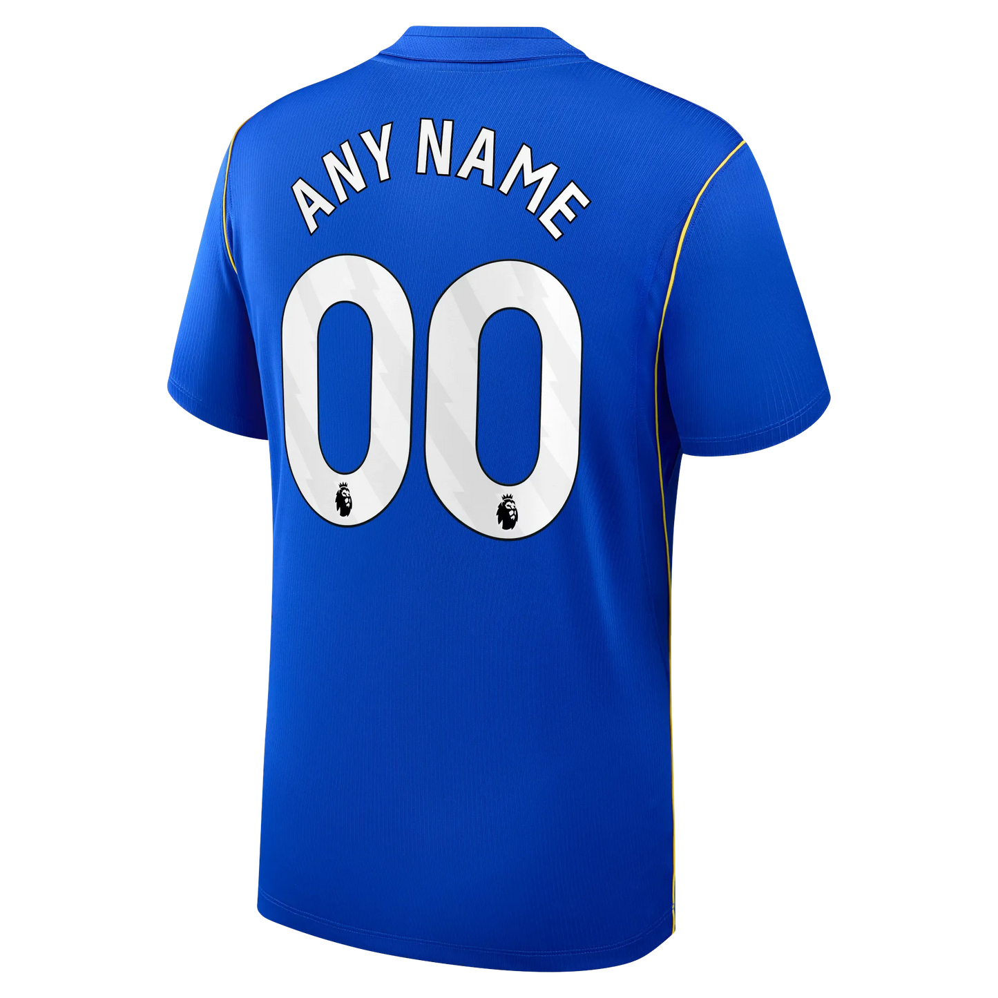 Back view of men's Chelsea 2026-2027 home blue football shirt with custom name and number printing by Final Third Kit