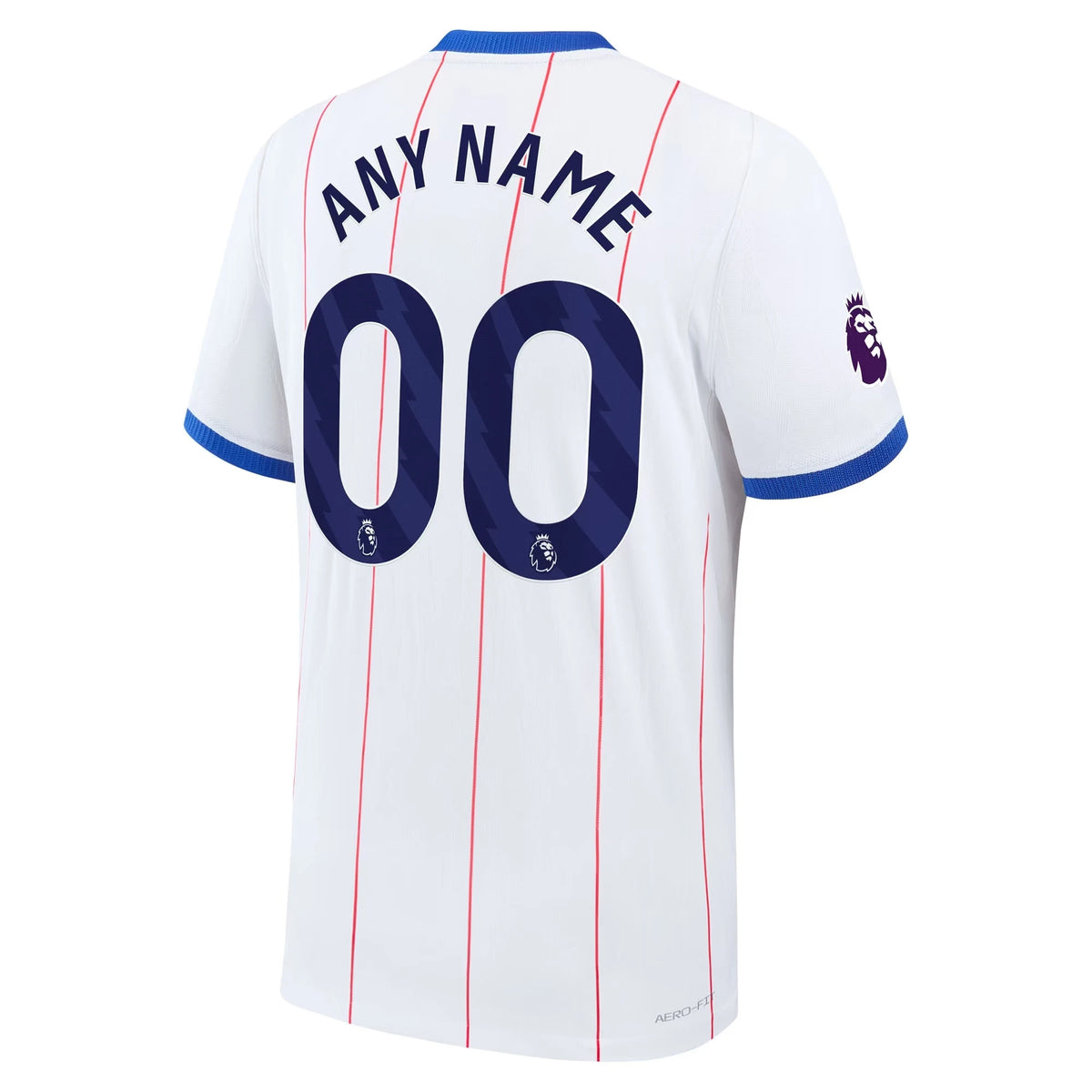 Back view of Chelsea 2026-2027 third white match authentic custom football shirt by Final Third Kit