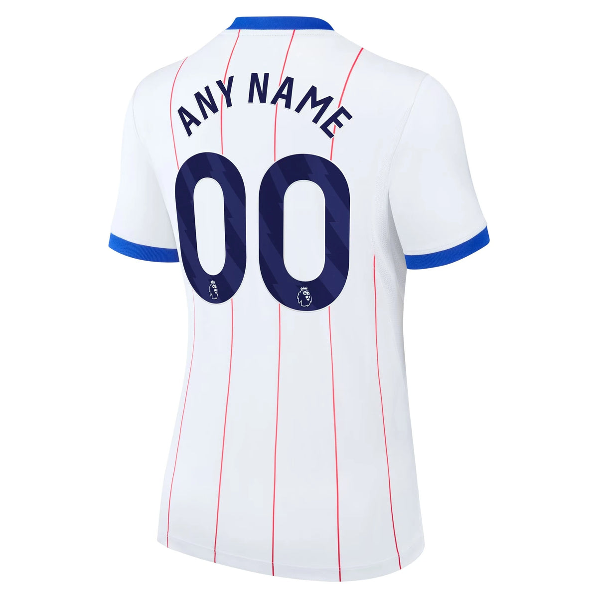 Back view of women's Chelsea 2026-2027 third white stadium replica custom football shirt by Final Third Kit