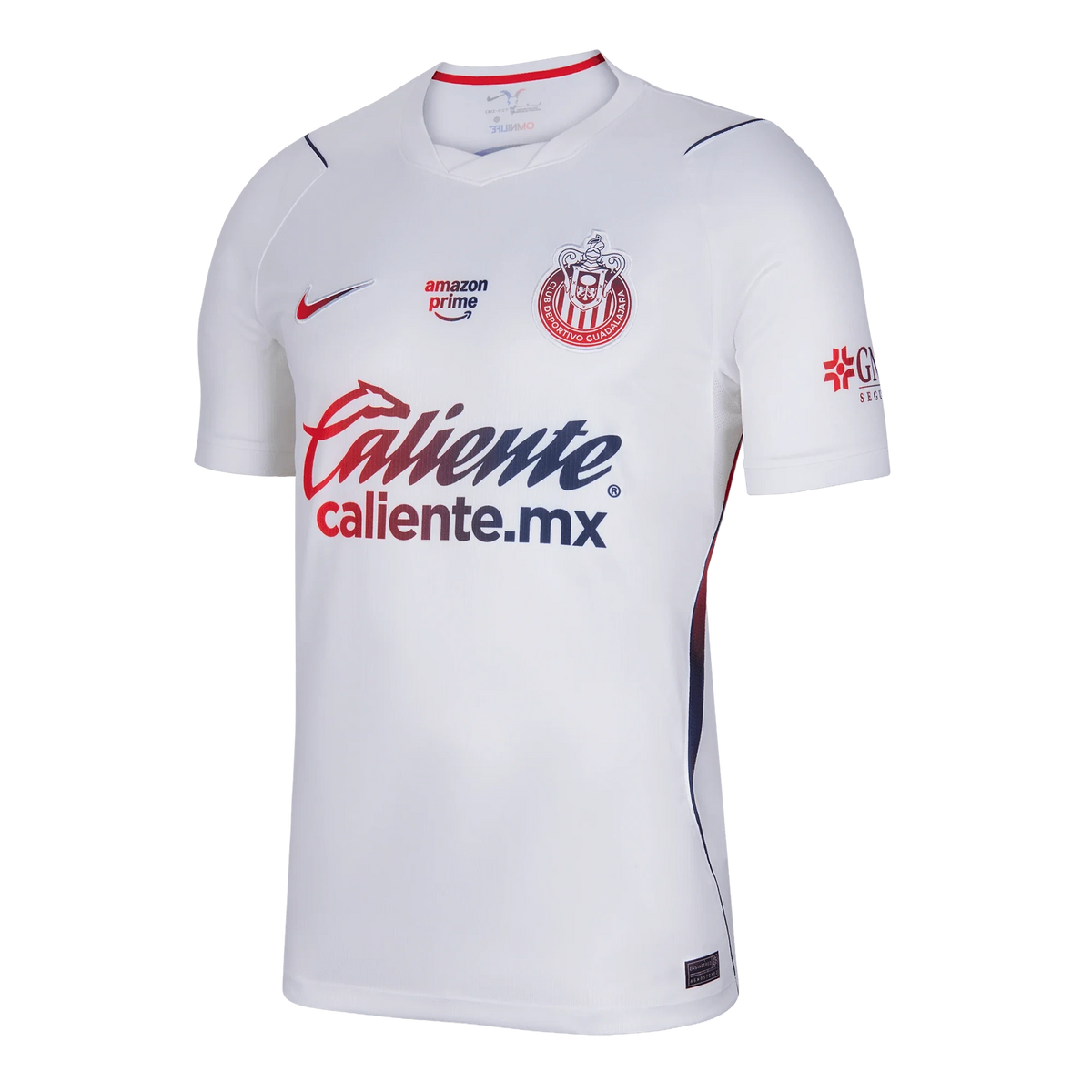 Front view of Chivas 2026-2027 away white stadium replica soccer jersey by Final Third Kit
