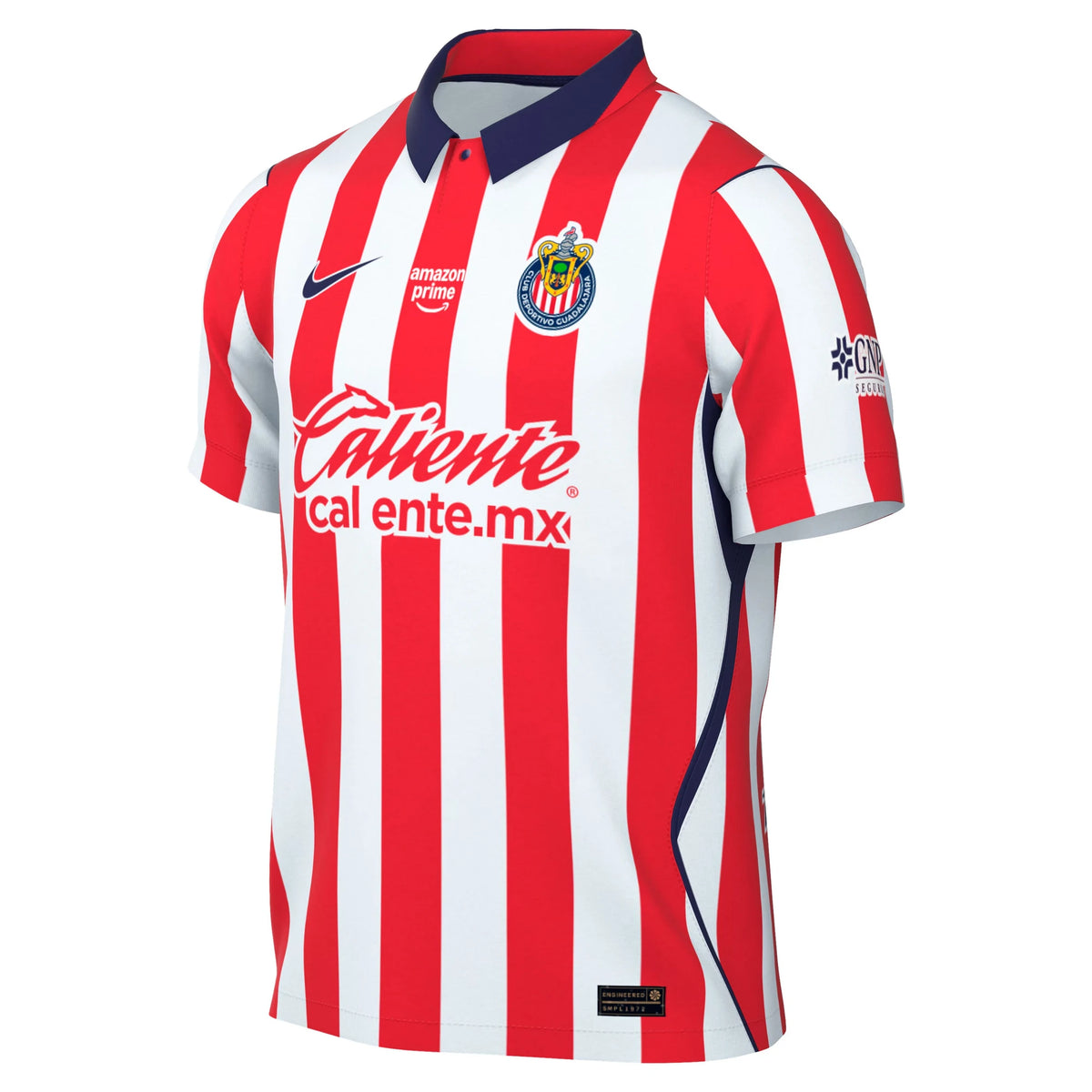 Front view of Chivas 2026-2027 home white and red stadium replica soccer jersey by Final Third Kit