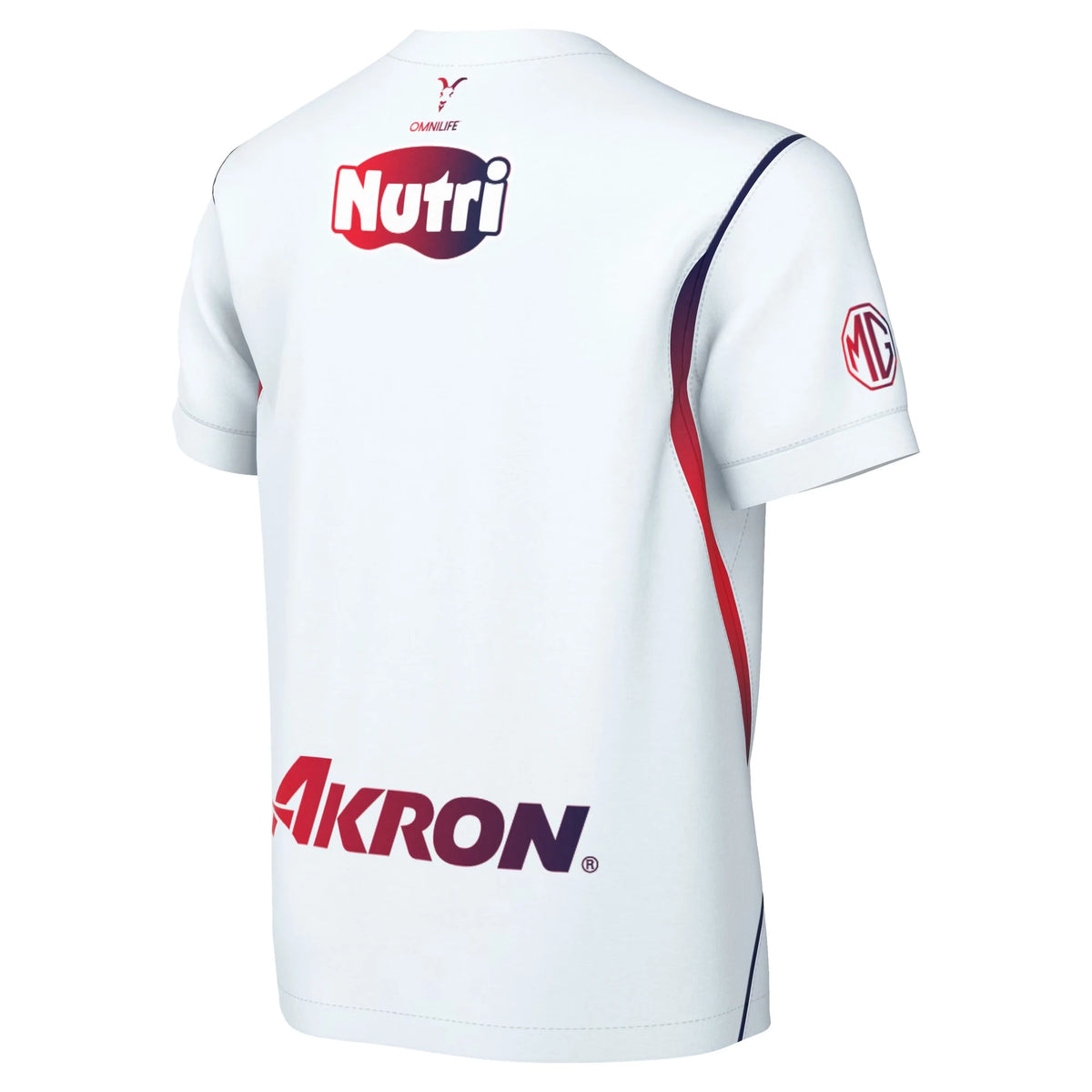 Back view of youth Chivas 2026-2027 away white stadium replica football shirt by Final Third Kit