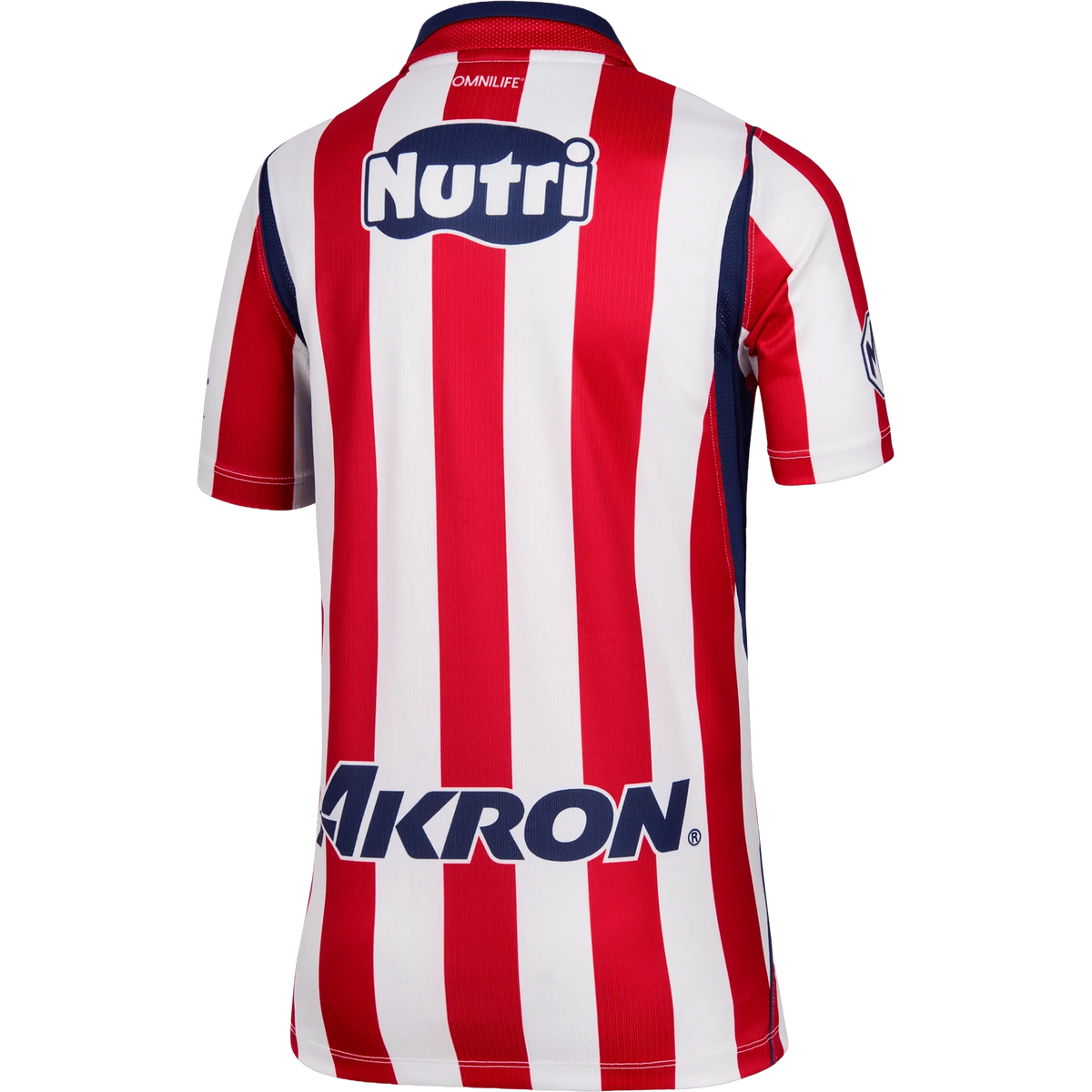 Back view of youth Chivas 2026-2027 home red stadium replica football shirt by Final Third Kit