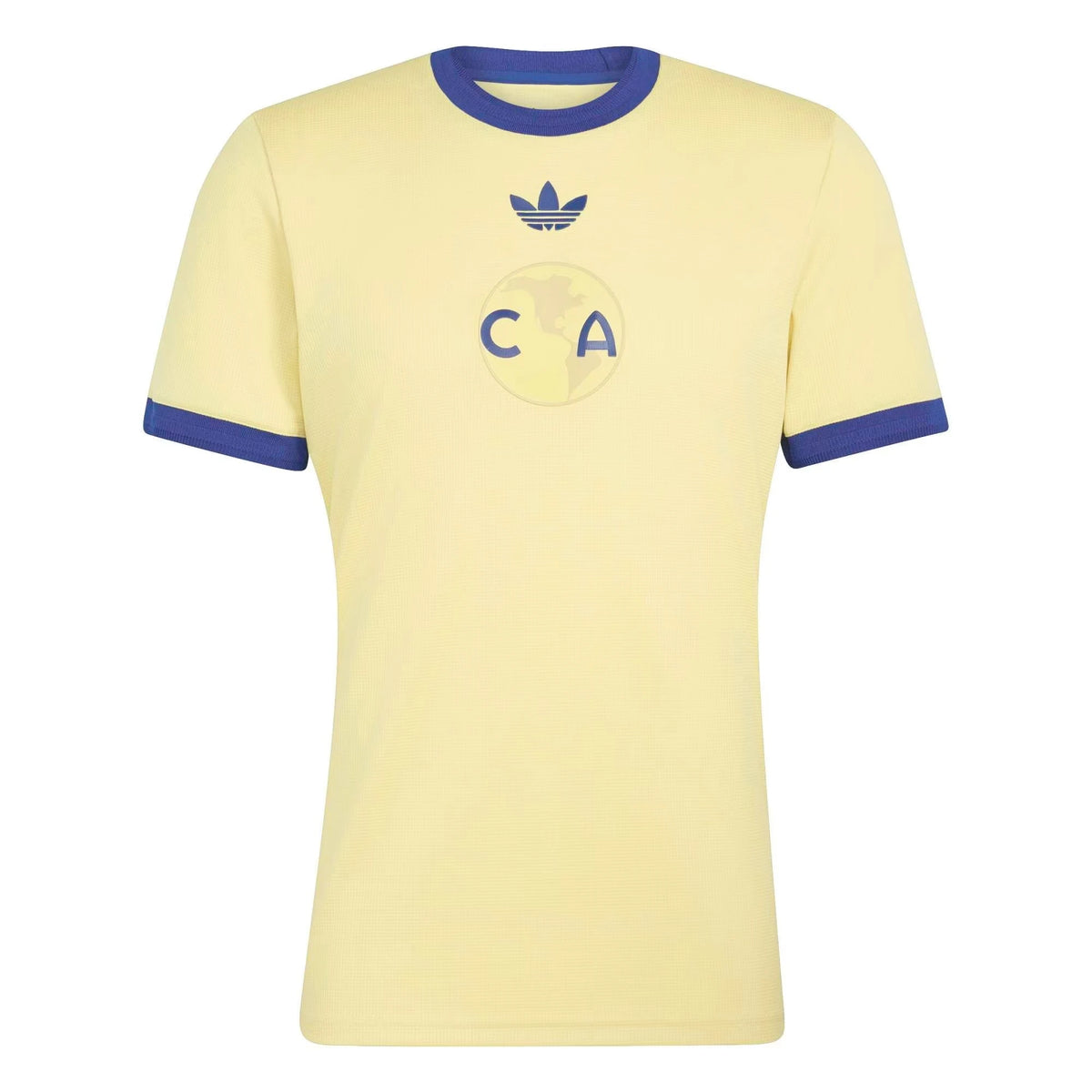 Front view of Club America 2026-2027 110th anniversary yellow stadium replica soccer jersey by Final Third Kit