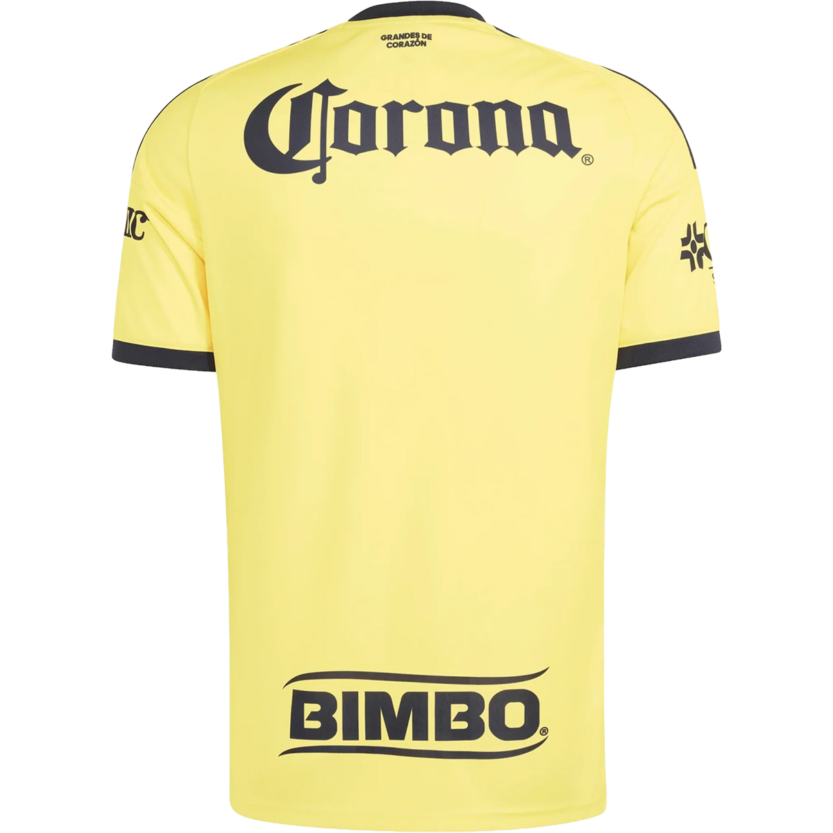 Back view of Club America 2026-2027 home yellow replica football shirt by Final Third Kit