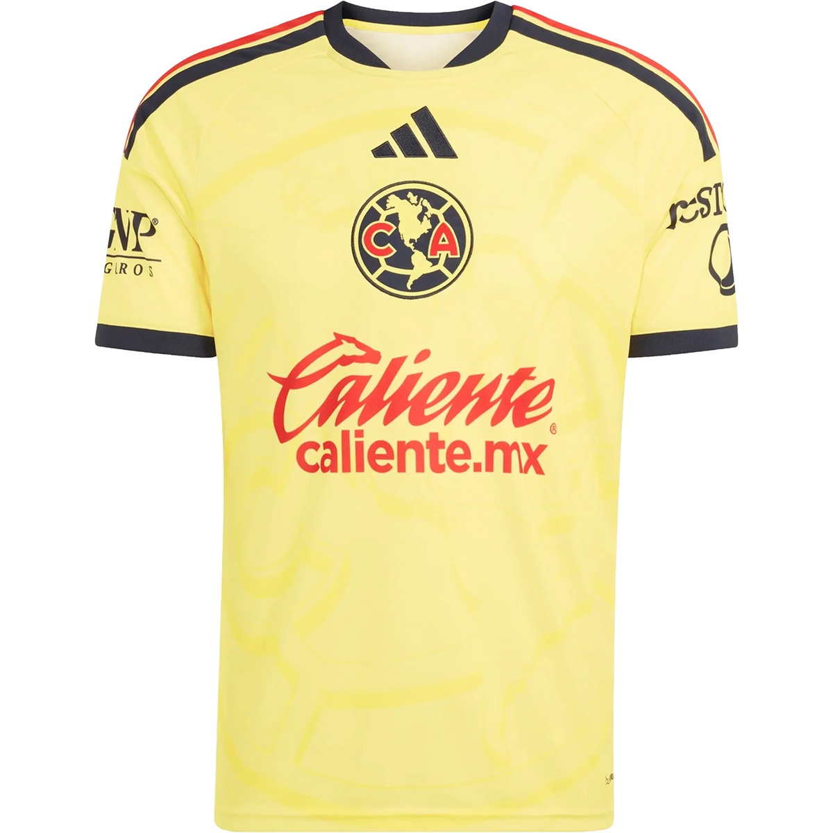 Front view of Club America 2026-2027 home yellow replica soccer jersey by Final Third Kit