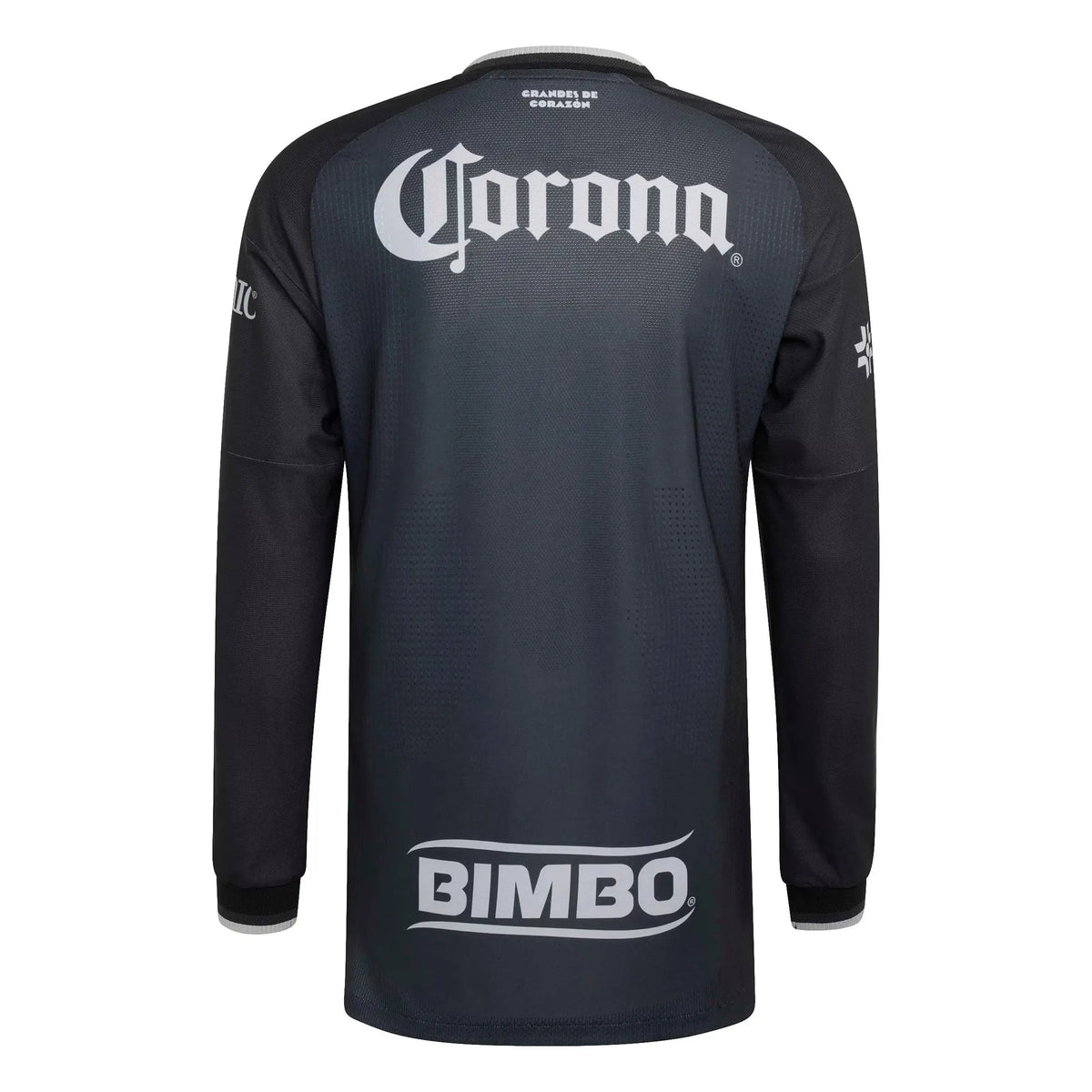 Back view of Club America 2026-2027 away black replica long sleeve football shirt by Final Third Kit