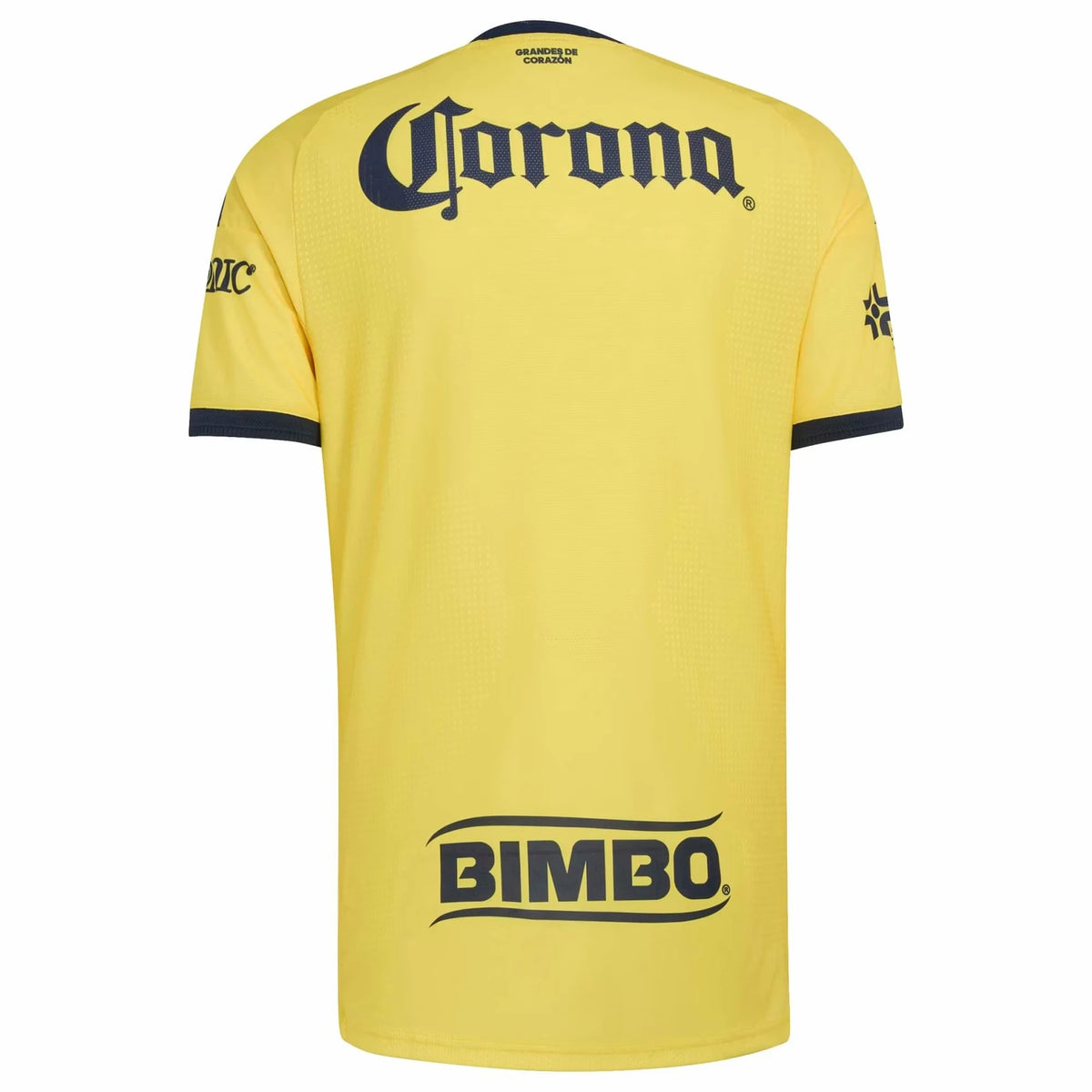 Back view of Club America 2026-2027 home yellow on-field authentic football shirt by Final Third Kit