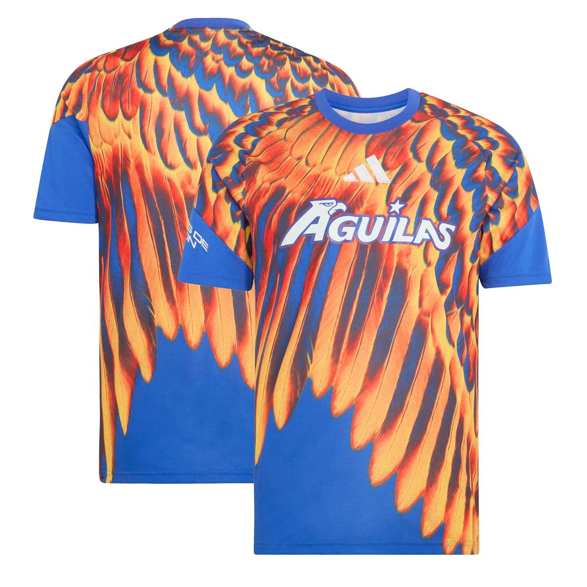 Front and back view of Club America 2026-2027 home blue pre-match top by Final Third Kit