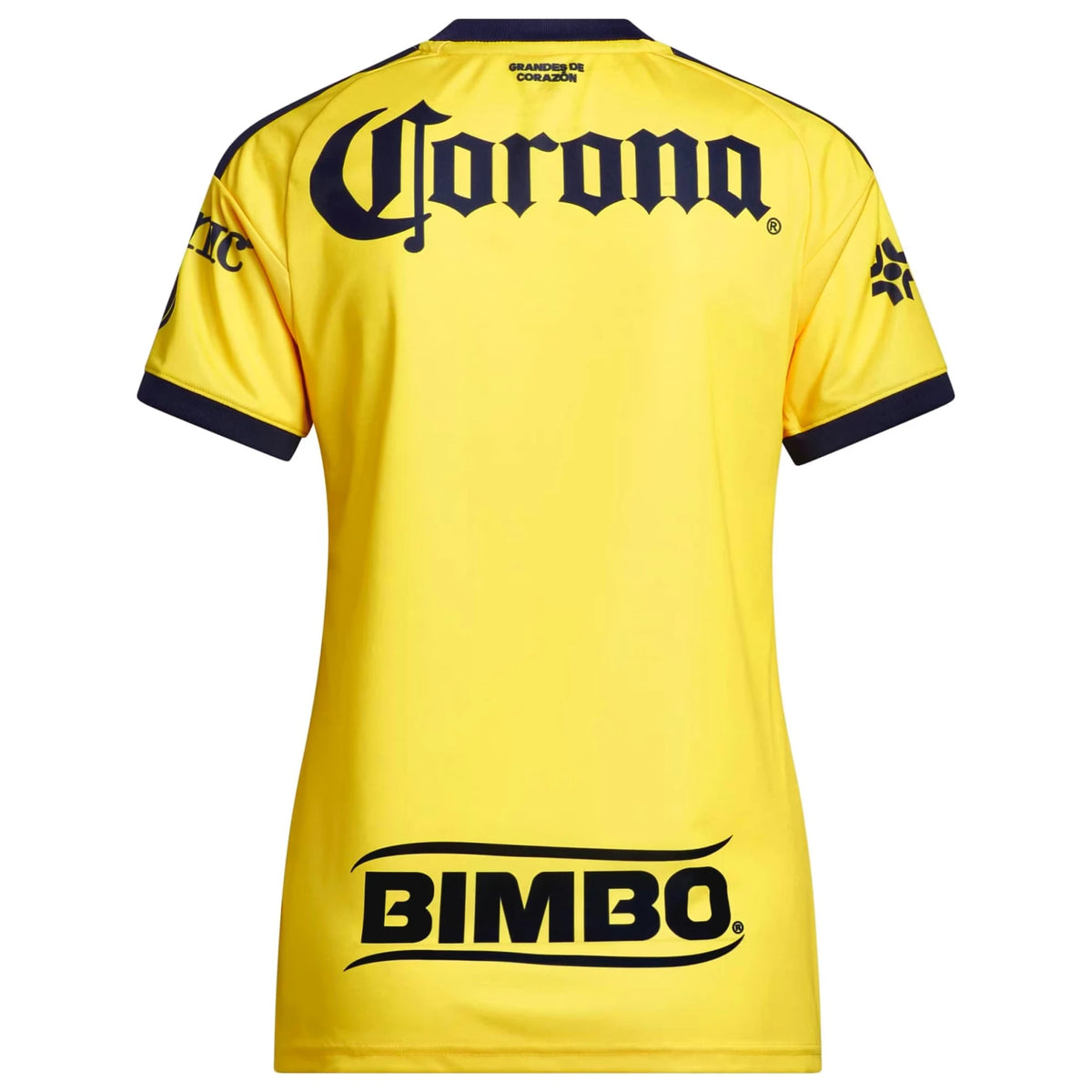 Back view of women's Club America 2026-2027 home yellow replica football shirt by Final Third Kit