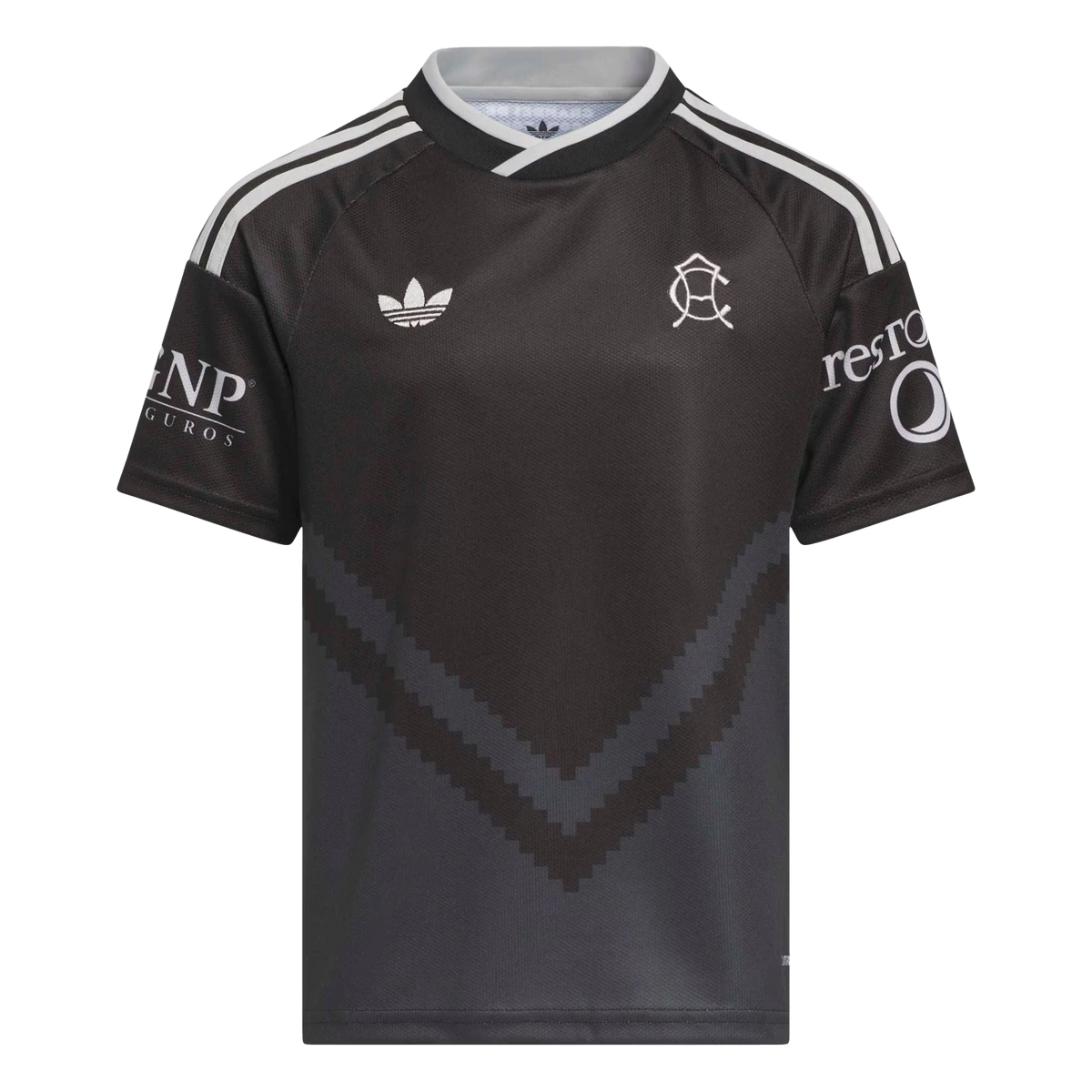 Front view of youth Club America 2026-2027 away black replica soccer jersey by Final Third Kit