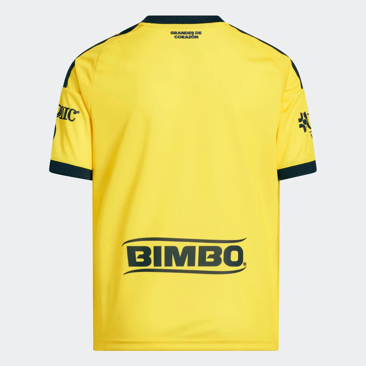Back view of youth Club America 2026-2027 home yellow replica football shirt by Final Third Kit