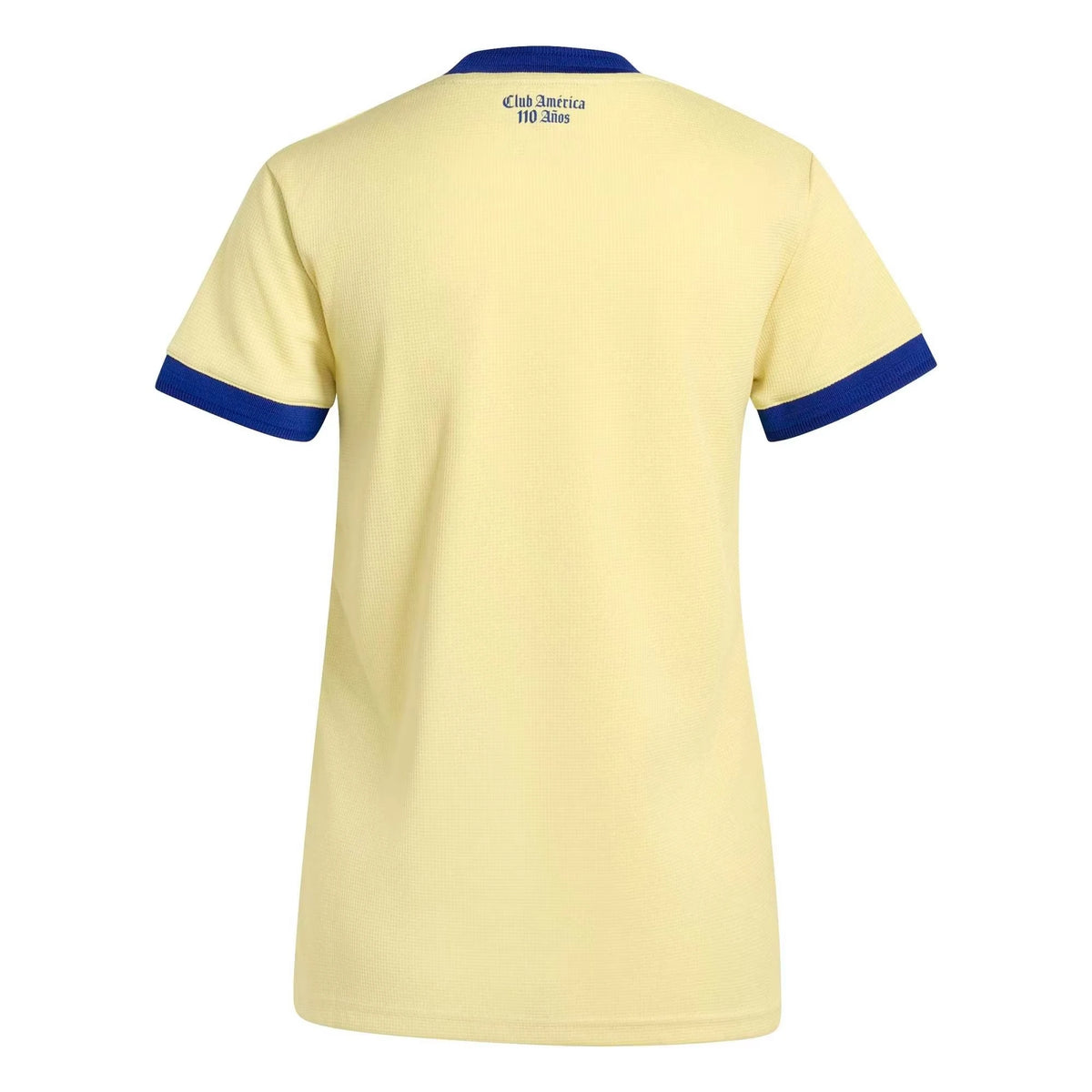 Back view of women's Club America 2026-2027 110th anniversary yellow replica football shirt by Final Third Kit