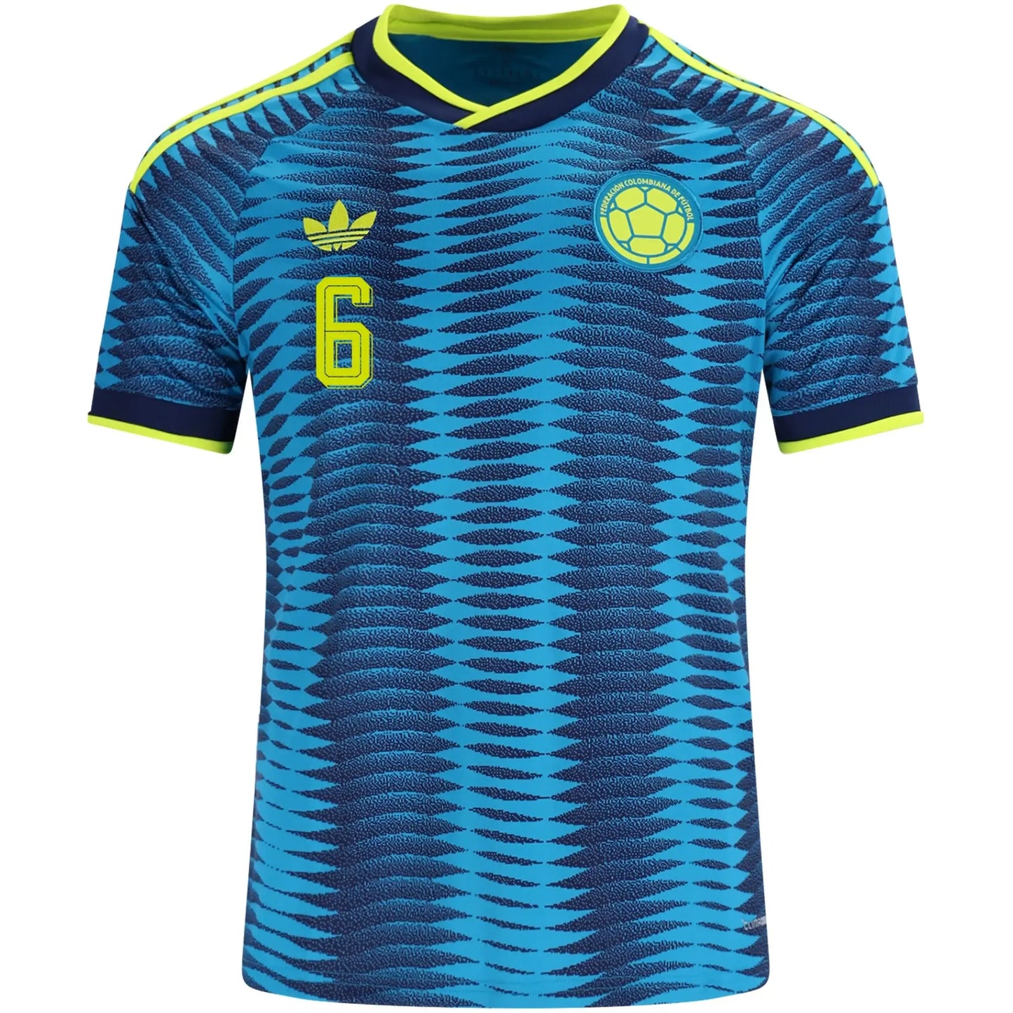 Colombia 2026 World Cup Away Stadium Replica Jersey With Richard Ríos #6 Printing front view