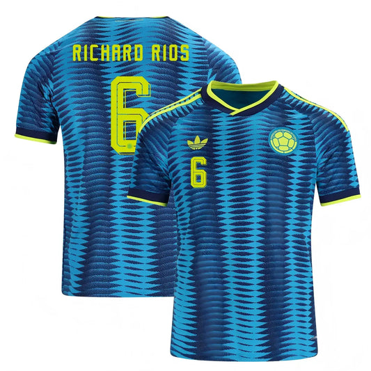 Colombia 2026 World Cup Away Stadium Replica Jersey With Richard Ríos #6 Printing