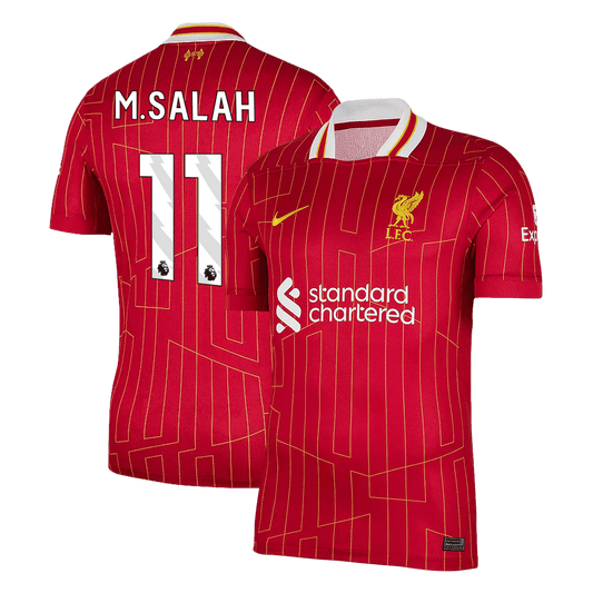 M.SALAH #11 Liverpool Home Soccer Jersey 2024/25
