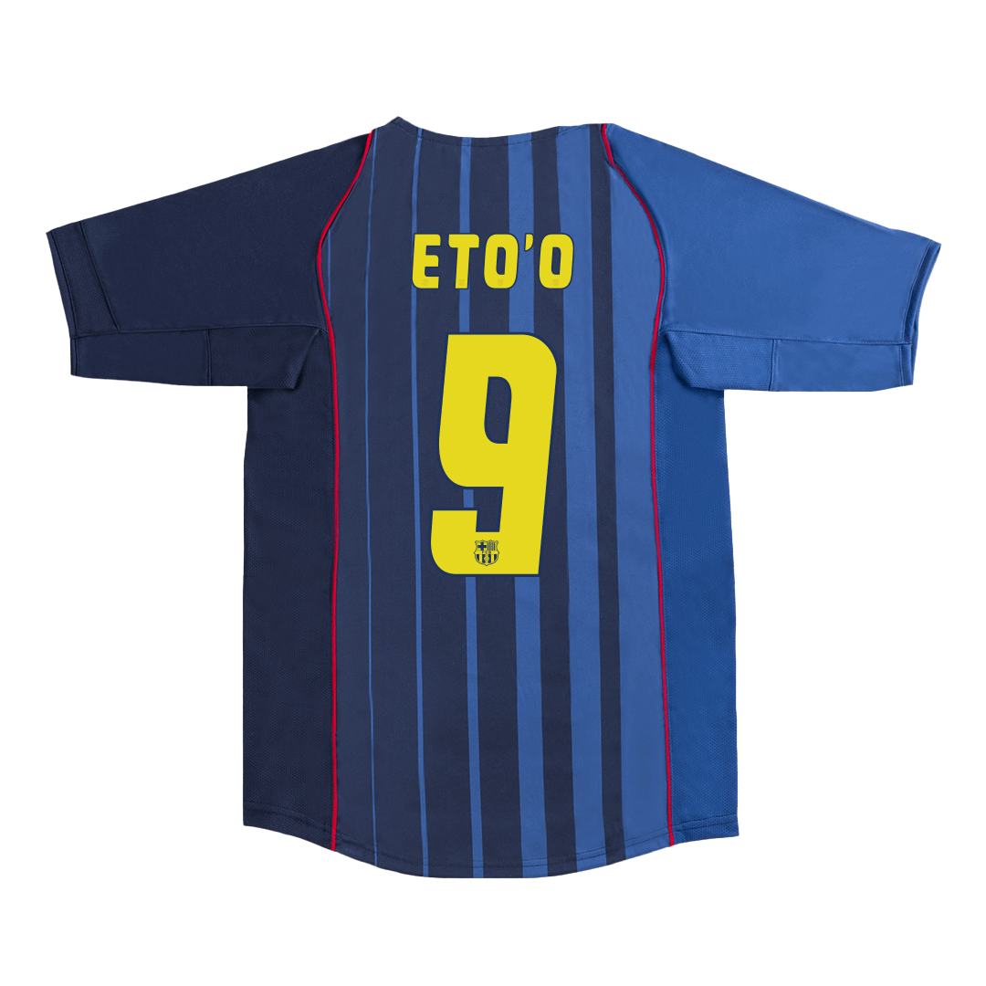 Retro Jersey ETO'O #9 Barcelona Retro Jersey Away Soccer Shirt 2004/05