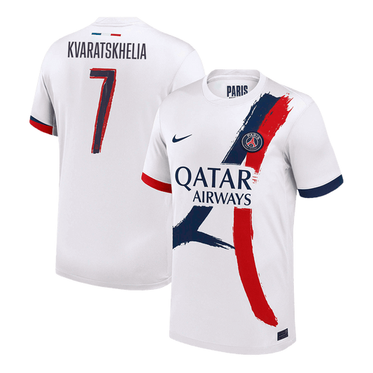 PSG KVARATSKHELIA #7 PSG Soccer Jersey Away Custom Shirt 2024/25 - UCL