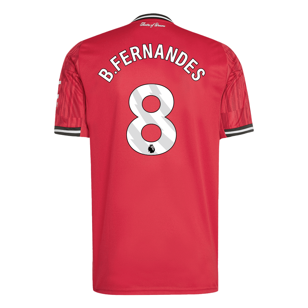 B.FERNANDES #8 Manchester United Home Soccer Jersey 2025/26