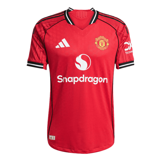 Manchester United Home Authentic Soccer Jersey 2025/26 Red