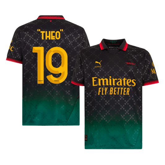 AC Milan THEO  #19 Fourth Away Soccer Jersey 2024/25