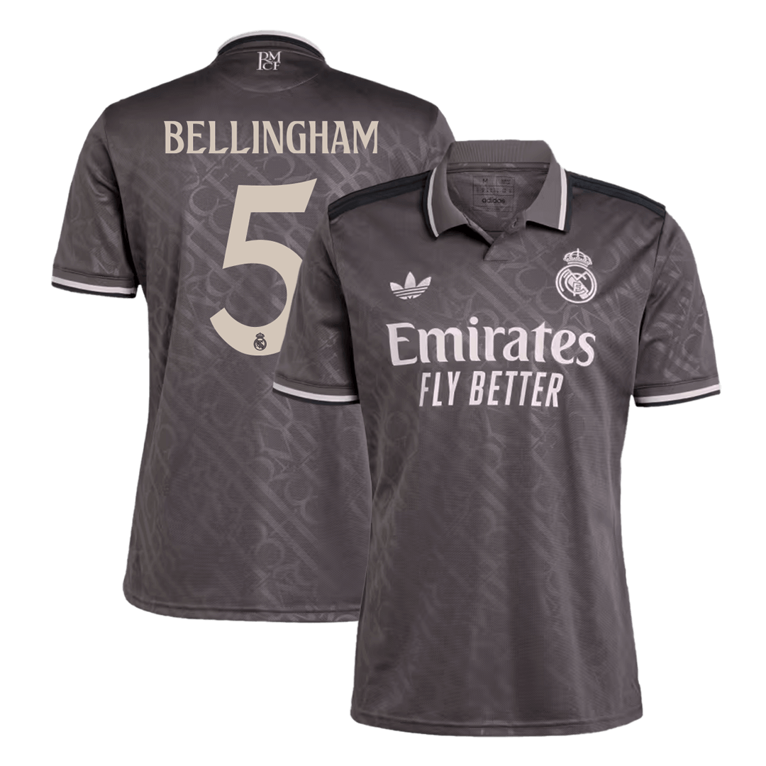 BELLINGHAM #5 Real Madrid Third Away Soccer Jersey 2024/25