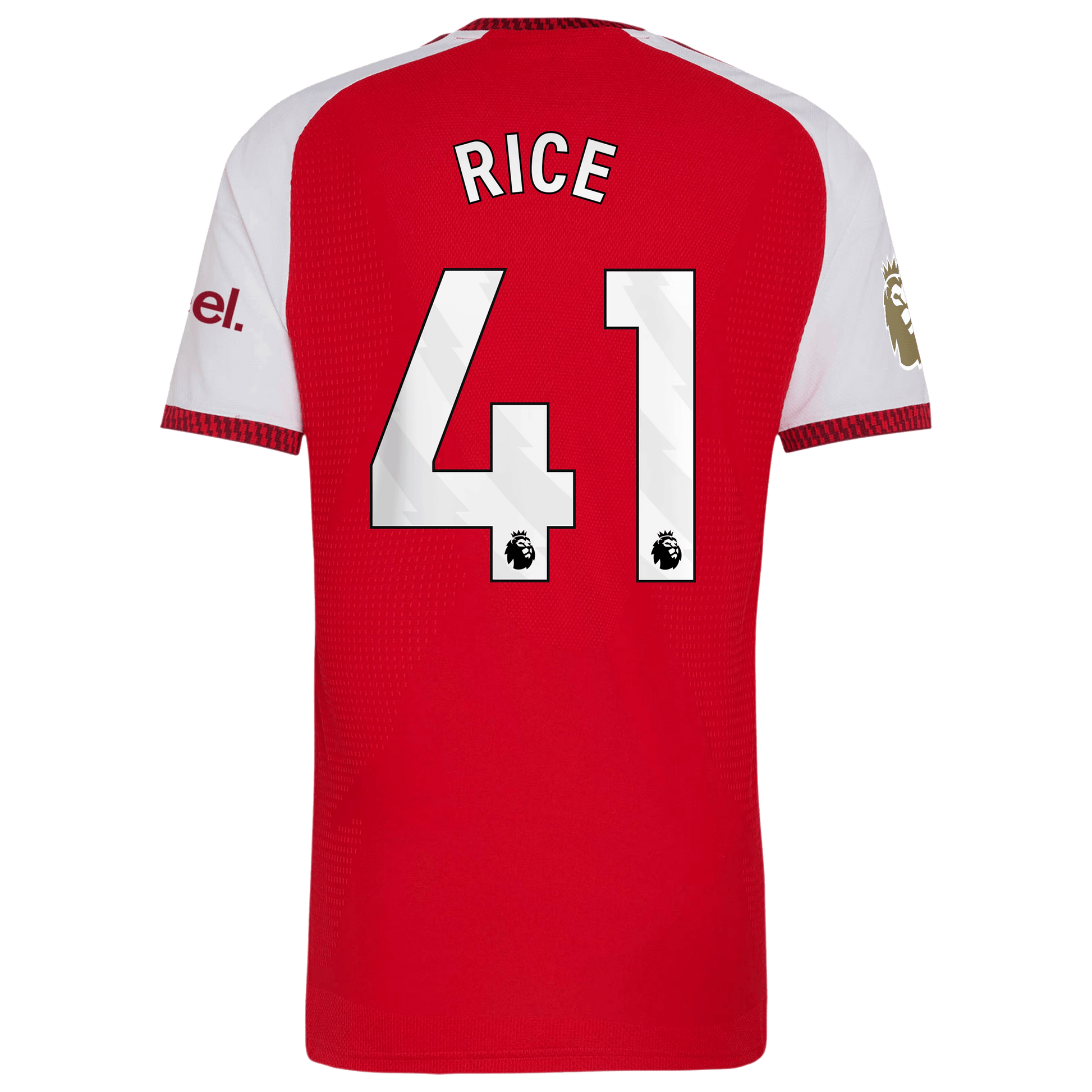 Arsenal 2026/27 Home Match Authentic Jersey - Rice #41 back view