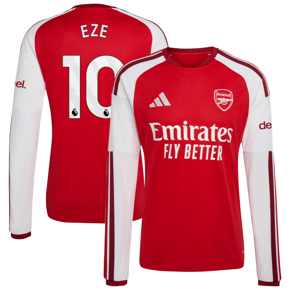 Arsenal 2026/27 Home Stadium Replica Long Sleeve Jersey - Eze 10