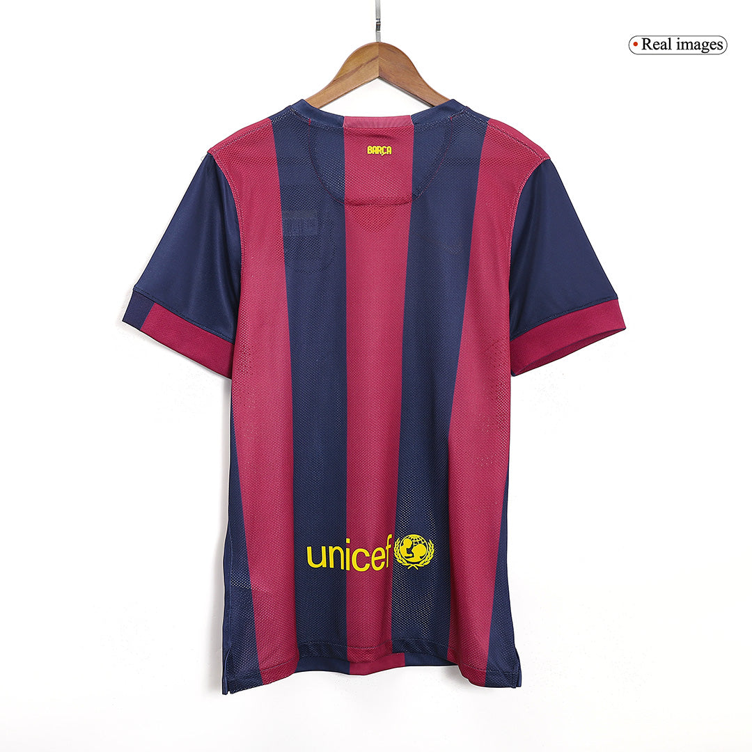 Retro Jersey SUÁREZ #9 Barcelona Retro Jersey Home Soccer Shirt 2014/15