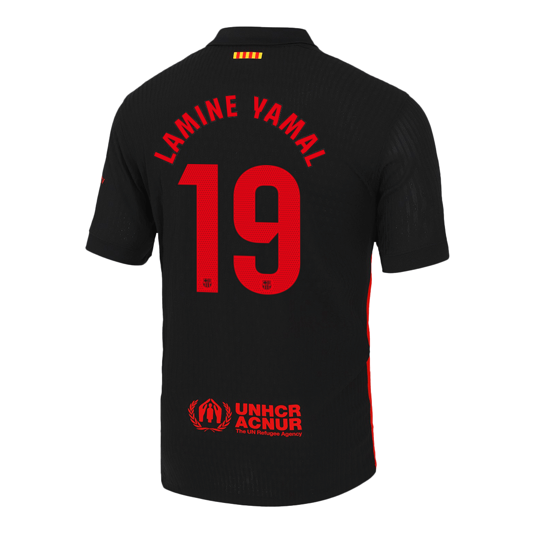LAMINE YAMAL #19 Authentic Soccer Jersey Barcelona Away Shirt 2024/25