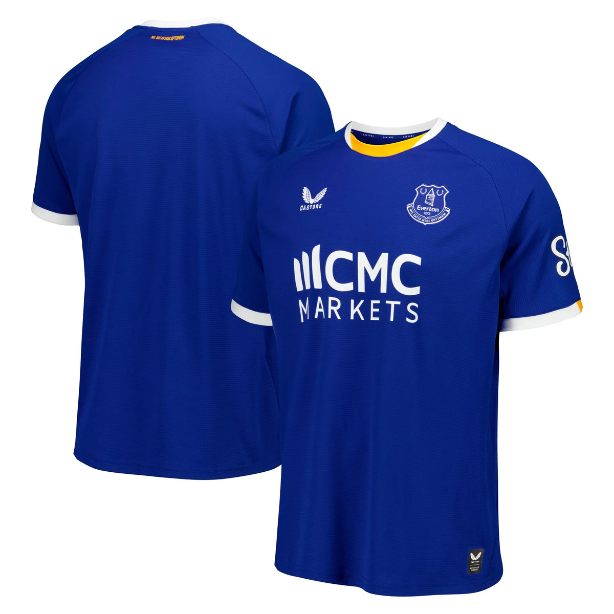 Front and back view of Everton Castore 2026-2027 home blue replica shirt by Final Third Kit