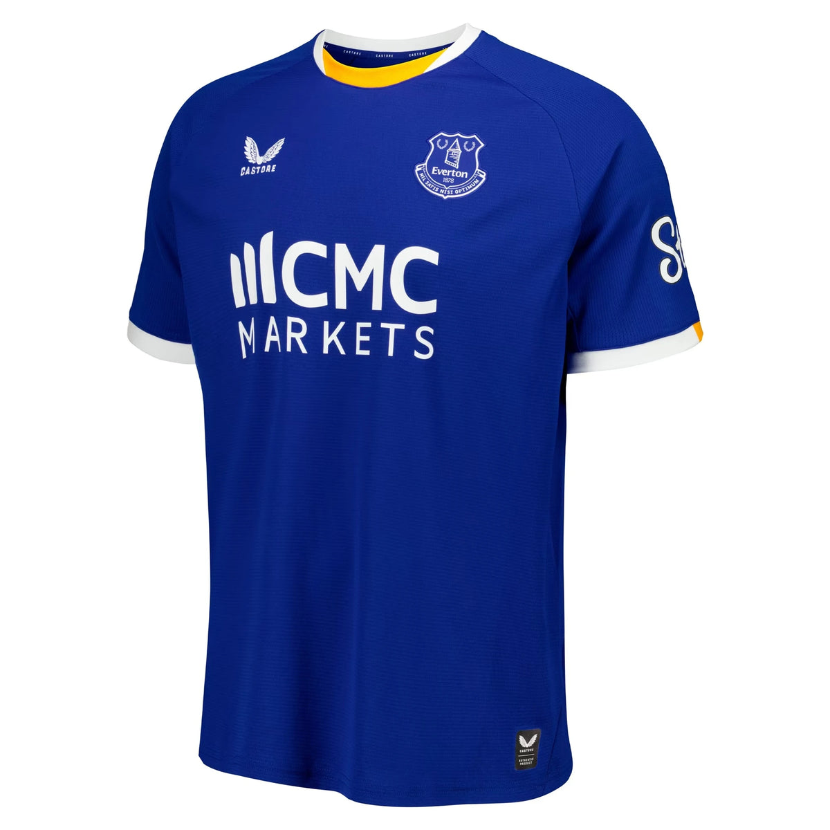Front view of Everton Castore 2026-2027 home blue replica soccer jersey by Final Third Kit