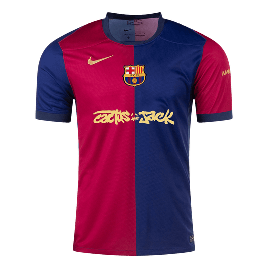 Barcelona X Travis Scott Jersey Custom Soccer Jersey Home 2024/25
