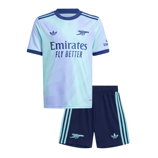 Gift-Kid's Arsenal Third Away Soccer Jersey Kit(Shirt+Shorts) 2024/25