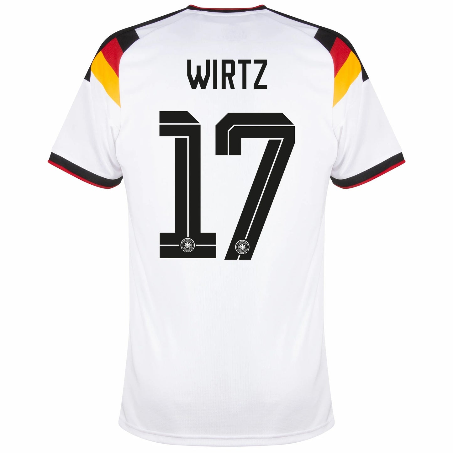 Germany 2026 World Cup Home Stadium Replica Jersey with Wirtz #17 printing  back view